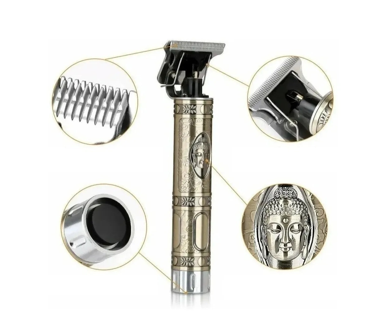 Combo Hombre Con Estilo: Bolso Antirrobo + Maquina Inalámbrica Patillera-Barbera