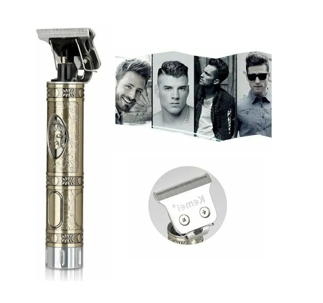 Combo Hombre Con Estilo: Bolso Antirrobo + Maquina Inalámbrica Patillera-Barbera
