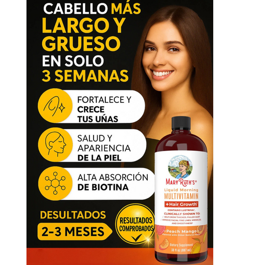 MARYRUTH´S Multivitamínico para el Crecimiento del Cabello – Salud Capilar, Piel Radiante y Bienestar Diario.