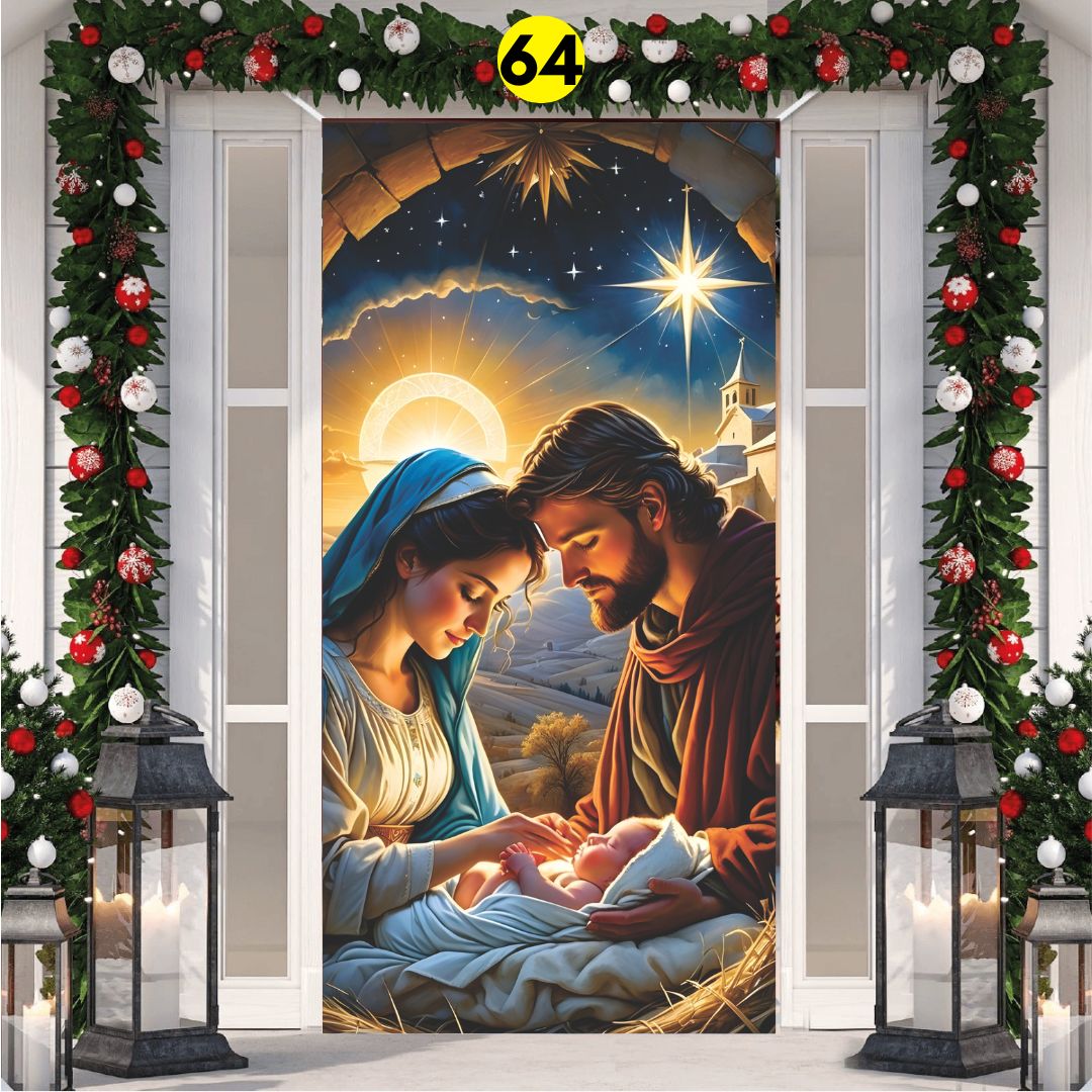 FORRO NAVIDAD PARA PUERTAS
