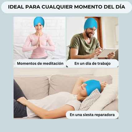 GORRO TERAPÉUTICO ANTI-MIGRAÑA CON GEL