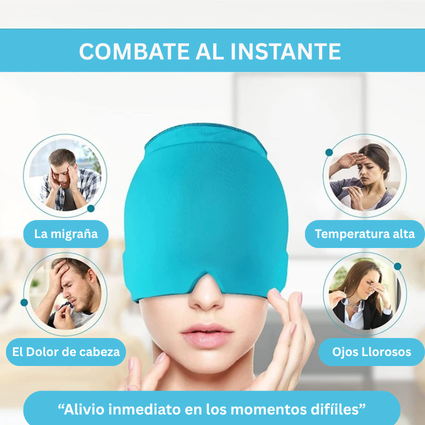 GORRO TERAPÉUTICO ANTI-MIGRAÑA CON GEL