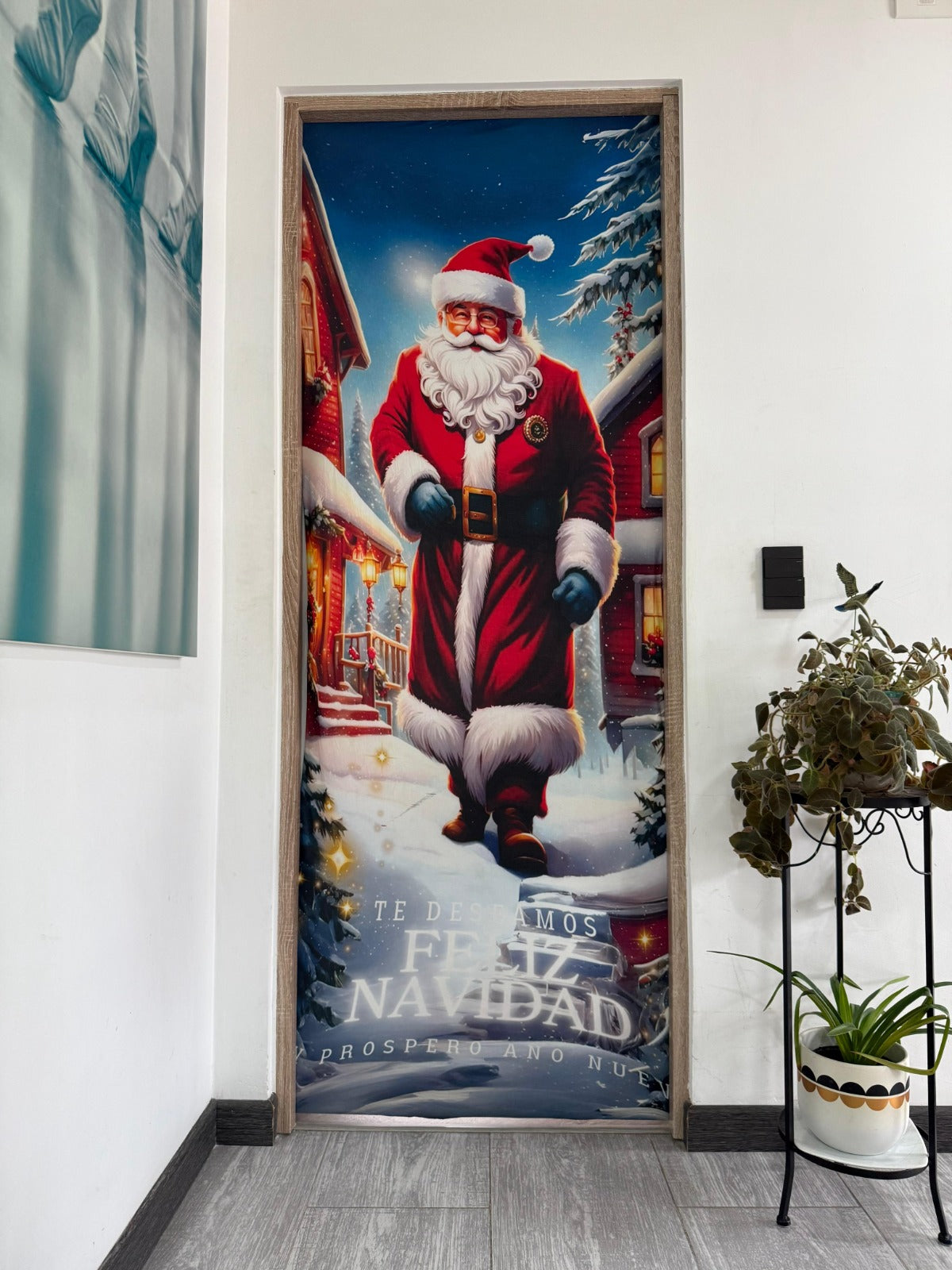 FORRO NAVIDAD PARA PUERTAS