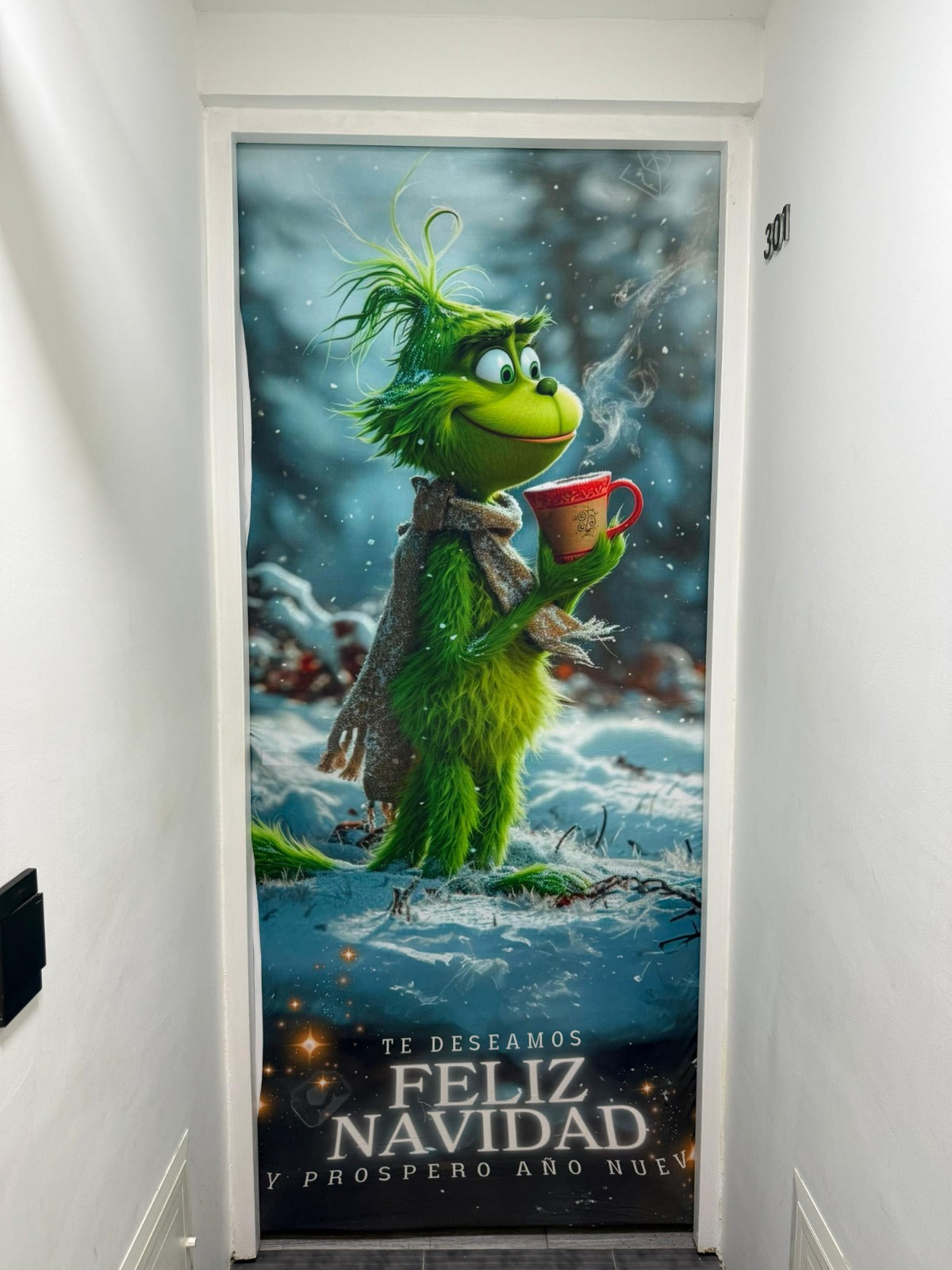 FORRO NAVIDAD PARA PUERTAS