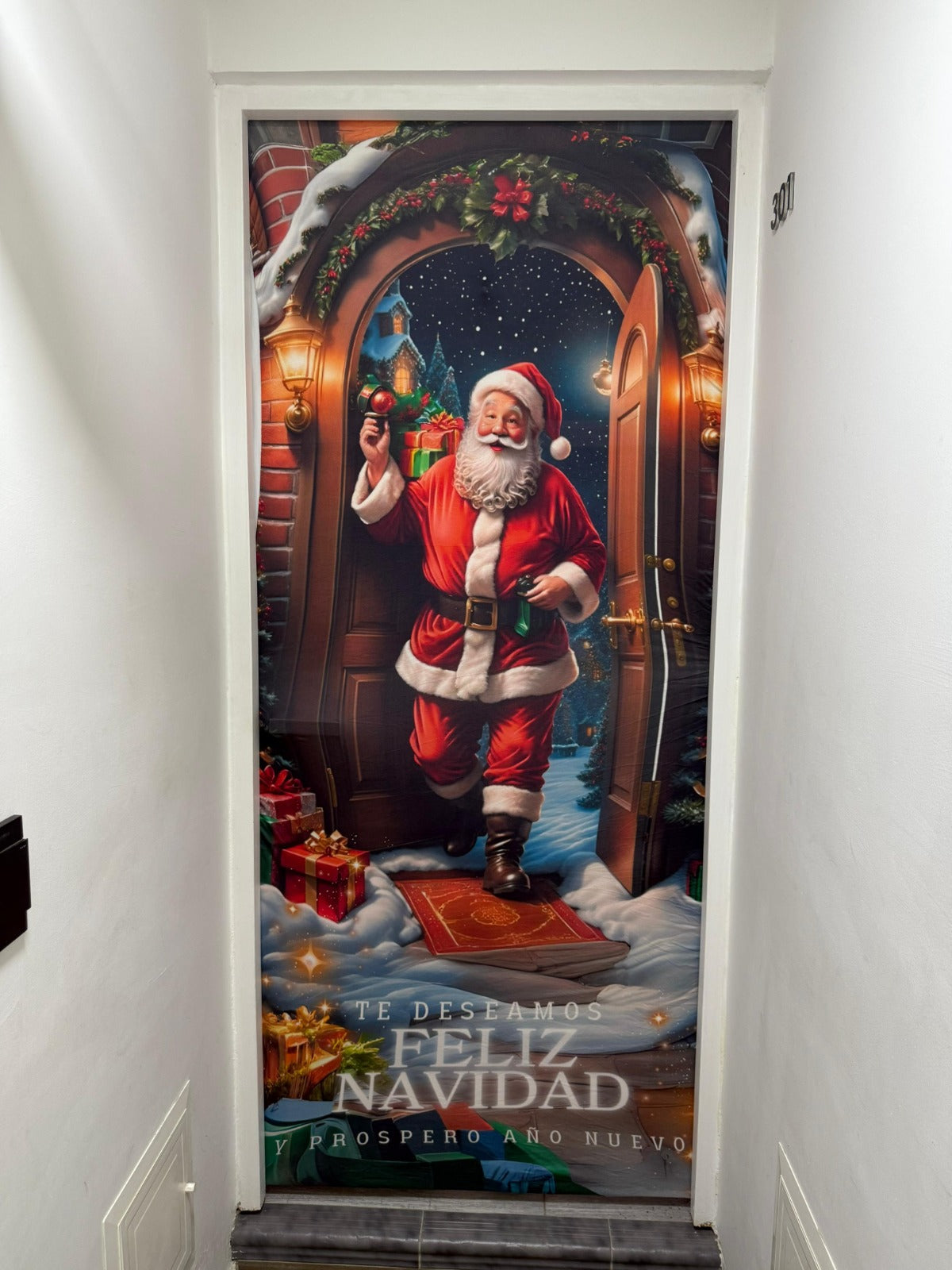 FORRO NAVIDAD PARA PUERTAS