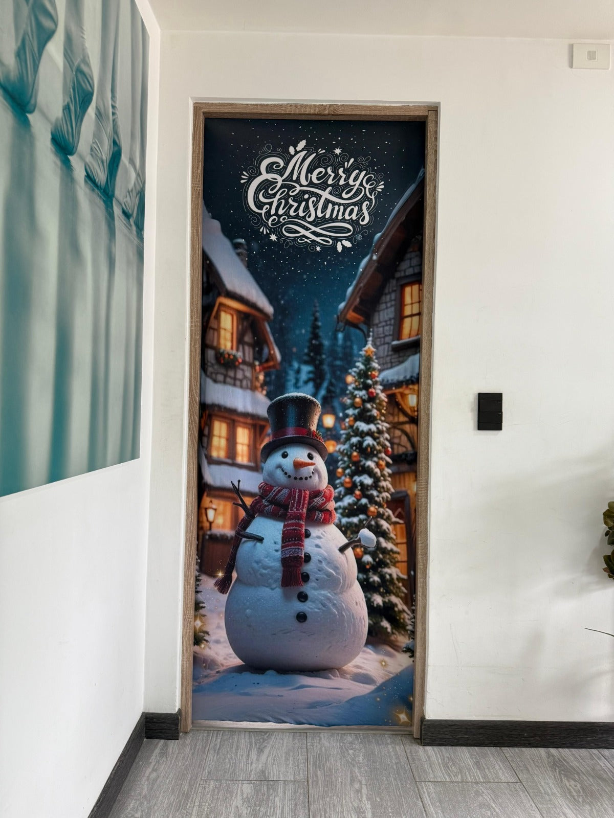 FORRO NAVIDAD PARA PUERTAS