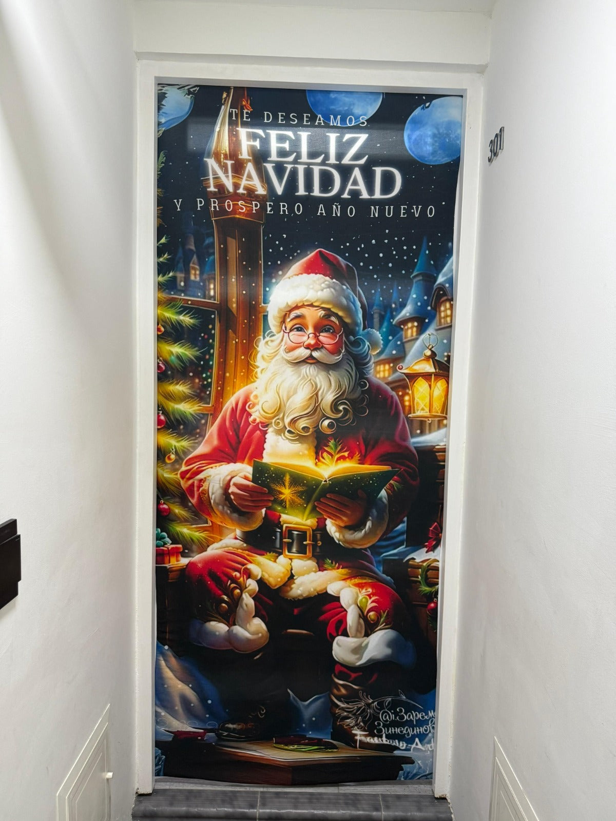 FORRO NAVIDAD PARA PUERTAS