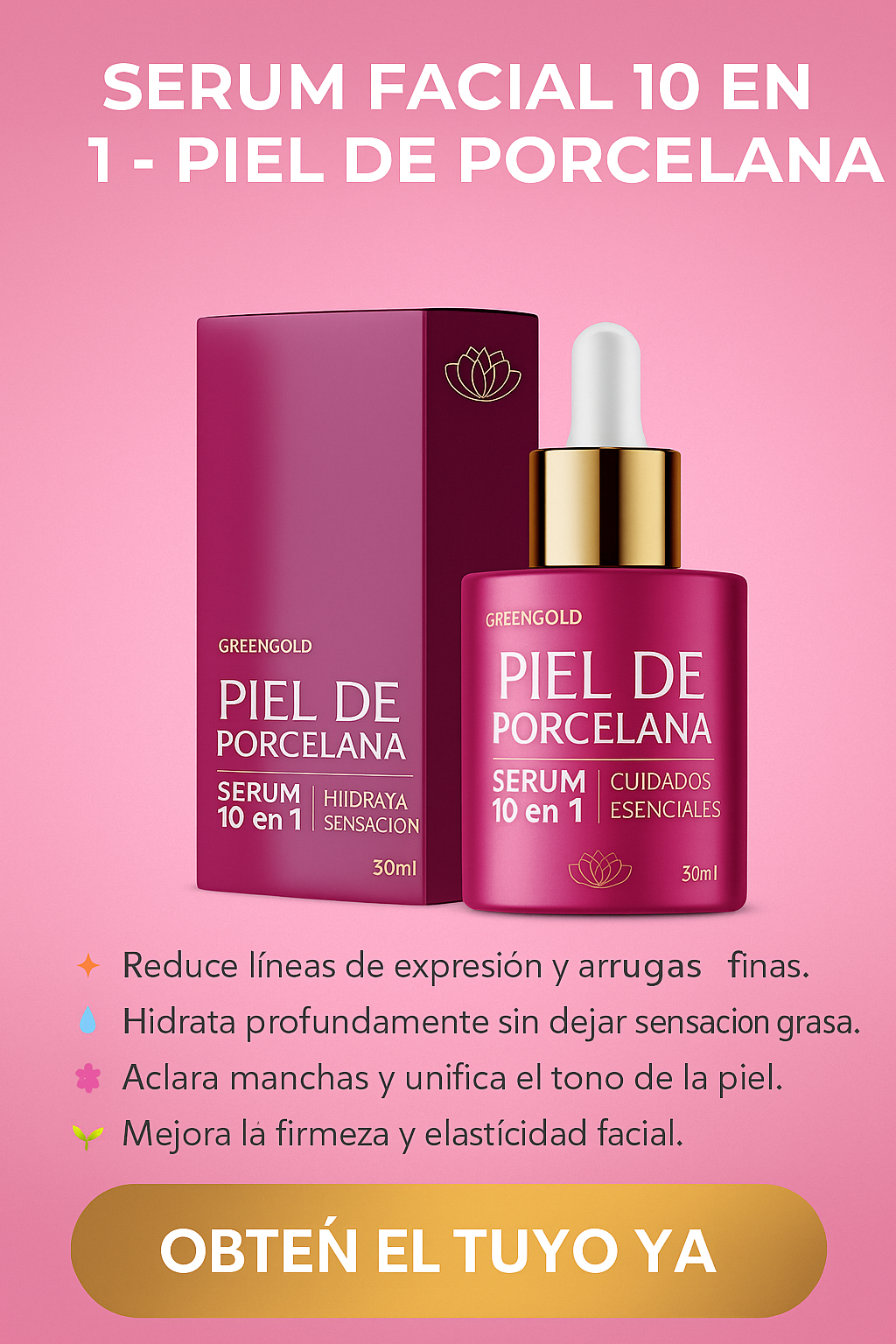 SÉRUM – PIEL DE PORCELANA X 2 UNIDADES